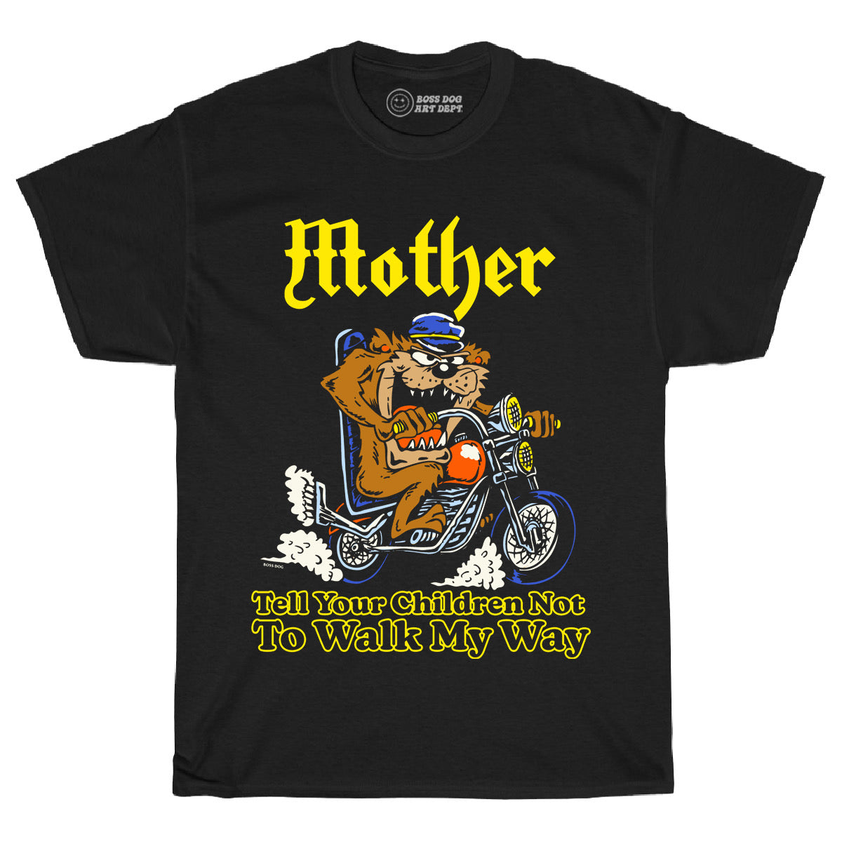 Walk My Way Black Tee