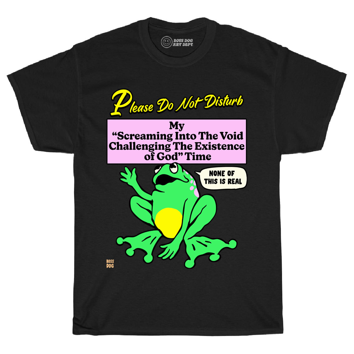 Please Do Not Disturb Black Tee