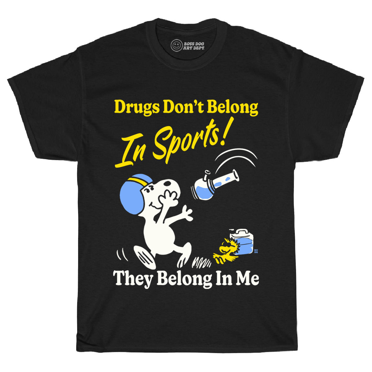 Drugs In Sports Black Tee