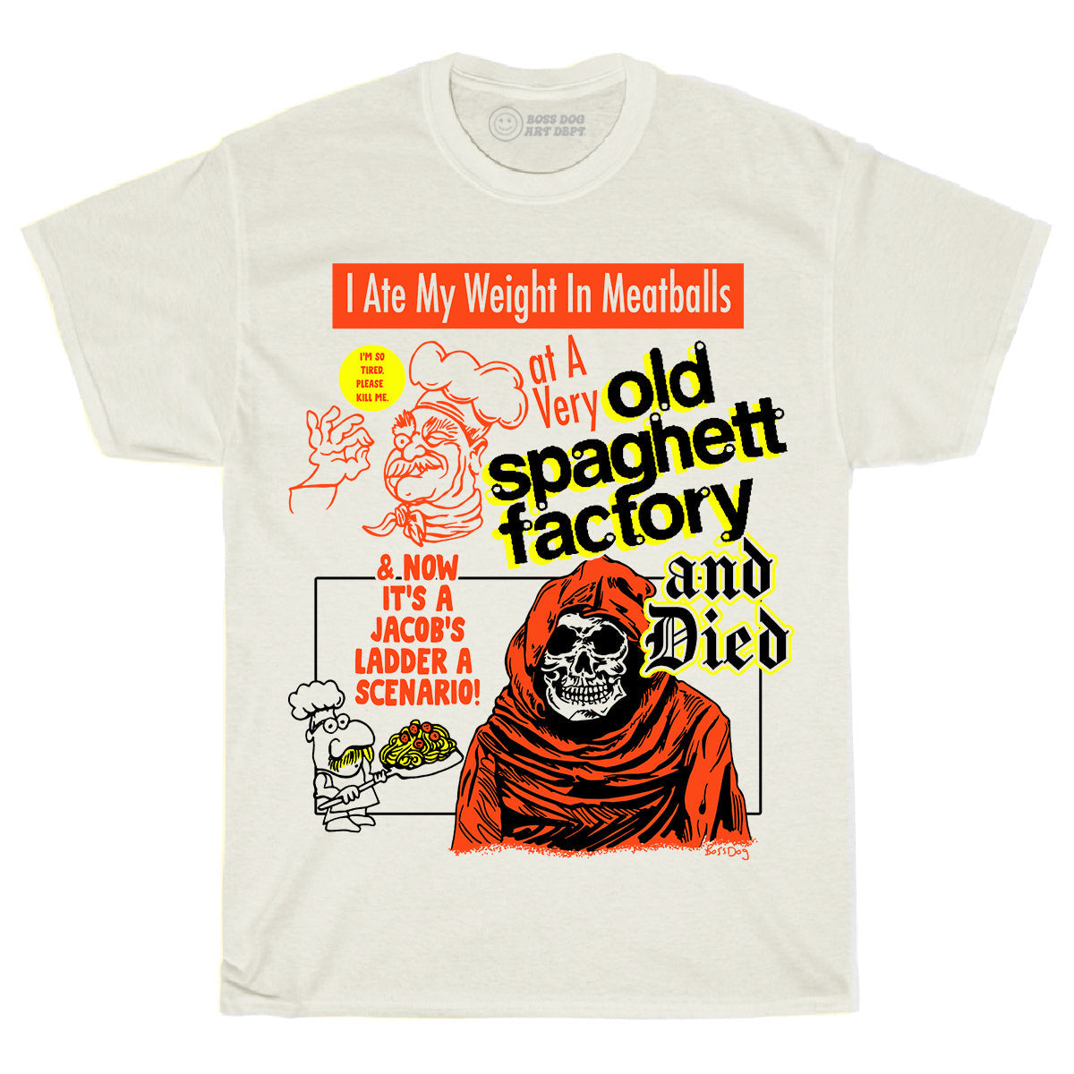 Meatballs Ivory Tee
