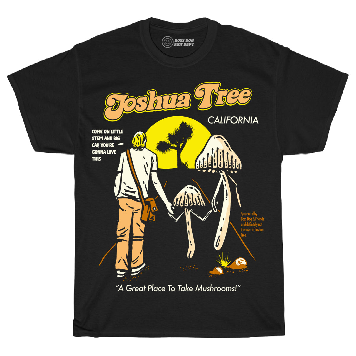Joshua Tree Mushrooms Black Tee