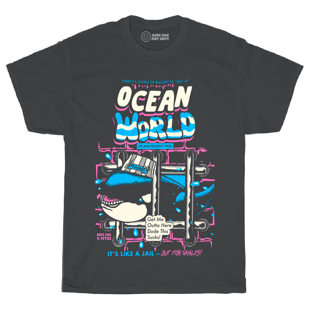 Whale Jail Pepper Tee