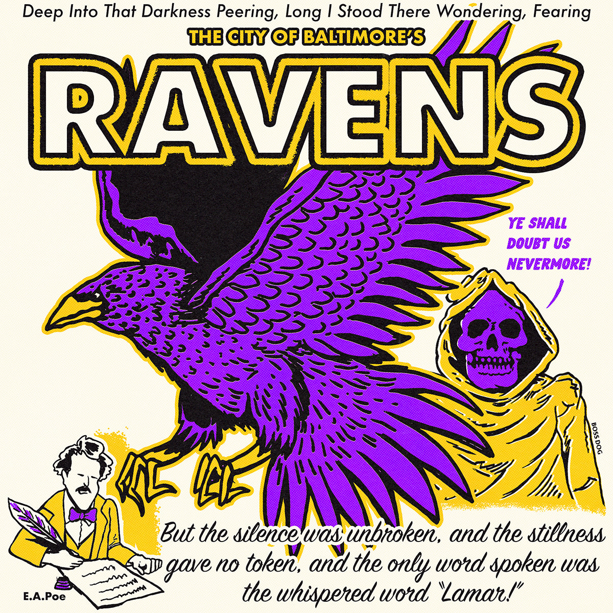 Ravens Off White Tee