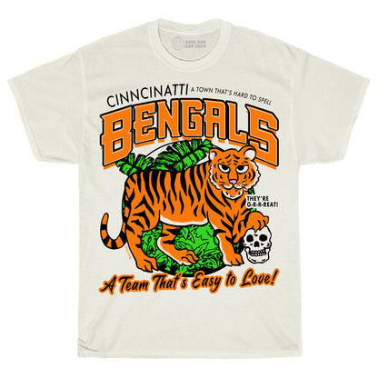 Bengals Spelled Wrong Ivory Tee