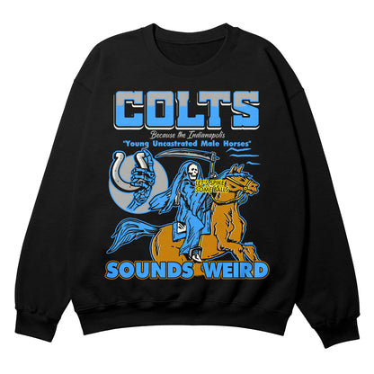 Colts Black Crewneck