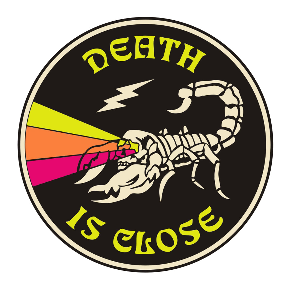 Death Is Close Enamel Pin