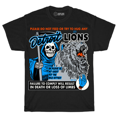 Youth Don't Feed The Lions Black Tee