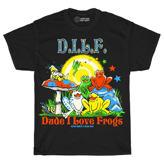 DILF Black Tee