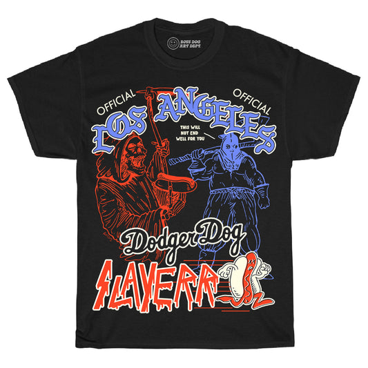 Youth Hot Dog Slayer Tee Black