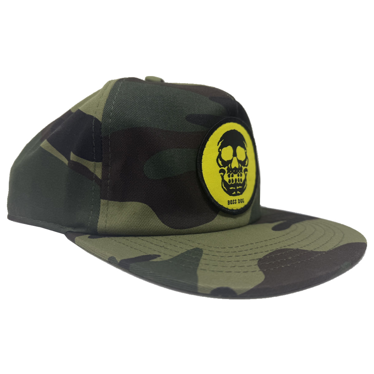 Camo Skull Logo Snapback