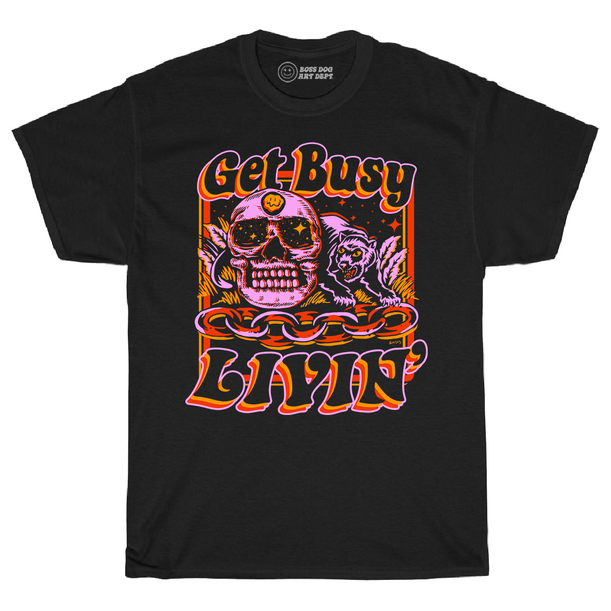 Get Busy Livin' Black Tee