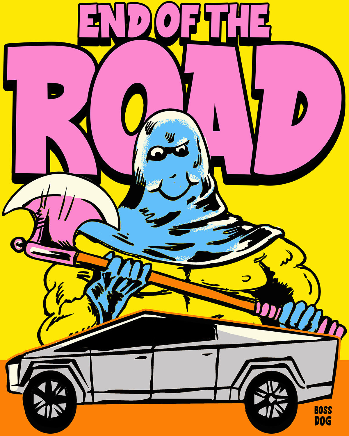 End of the Road Sticker