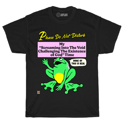 Please Do Not Disturb Black Tee