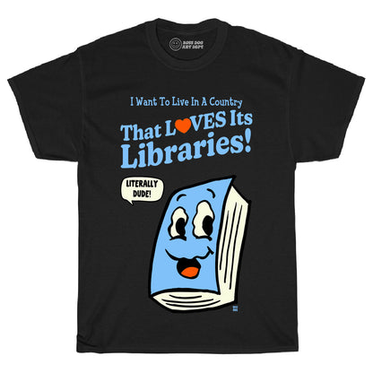 Literally Dude Black Tee