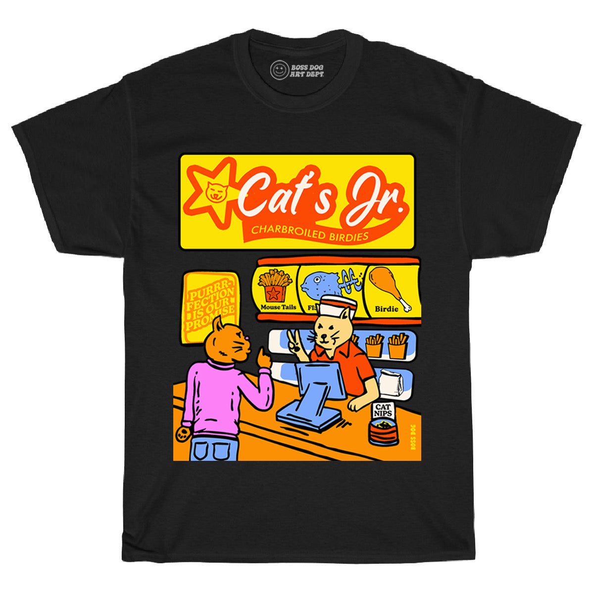 Cat's Jr Black Tee