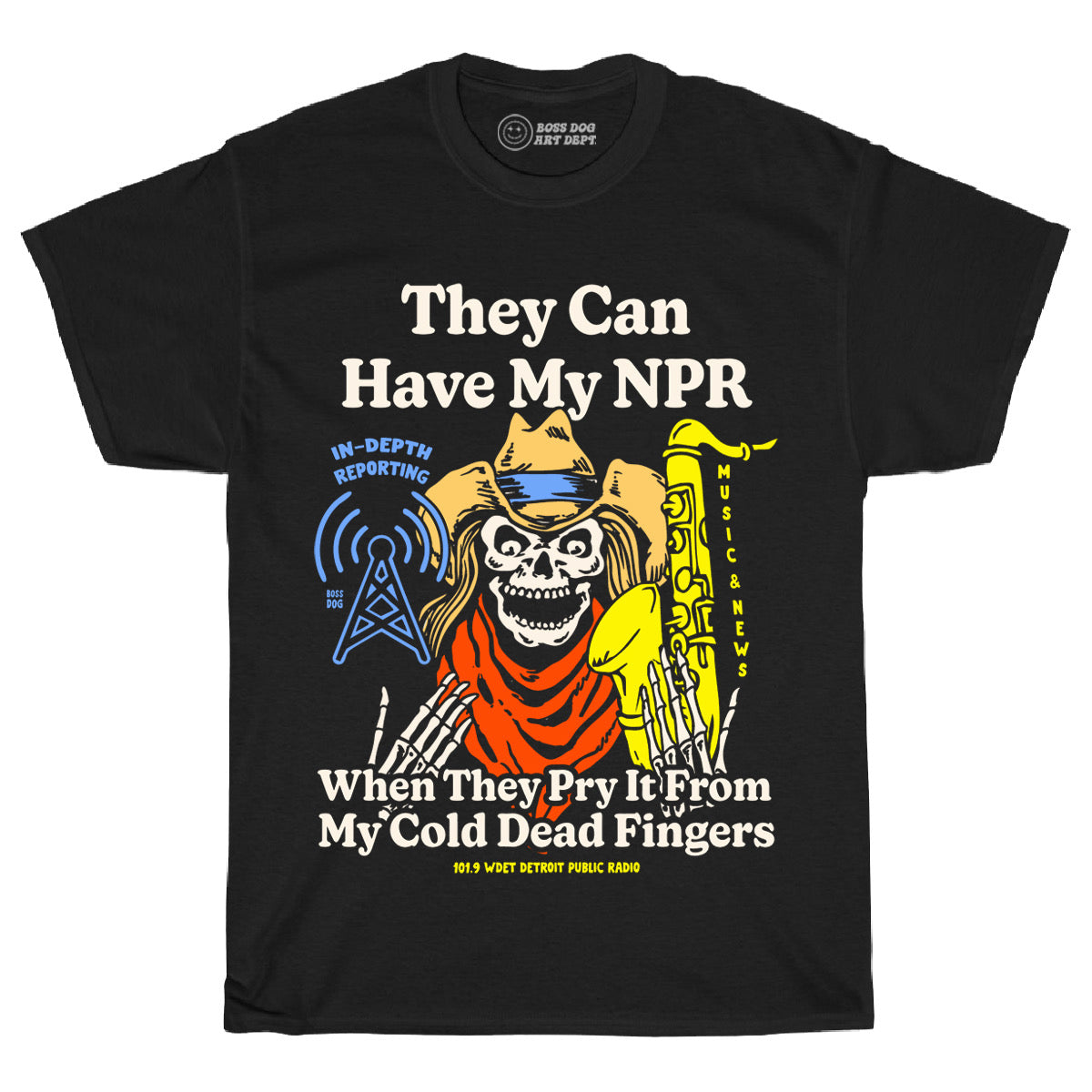 WDET Fundraiser Black Tee