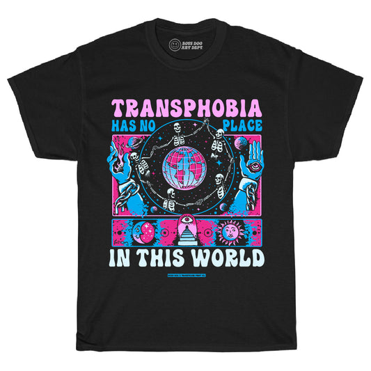 Transphobia Color Black Tee