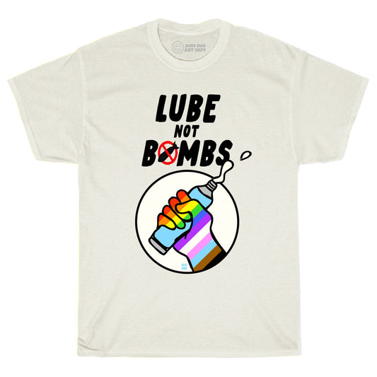 Lube Not Bombs Ivory Tee