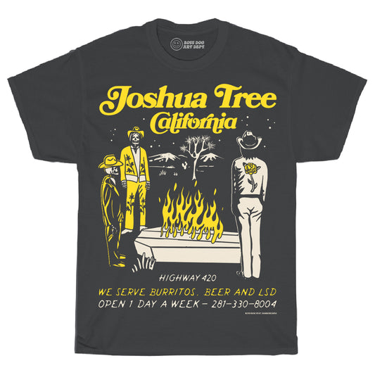 Joshua Tree Cafe Vintage Black Tee