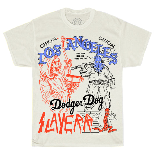 Toddler Hot Dog Slayer White Tee