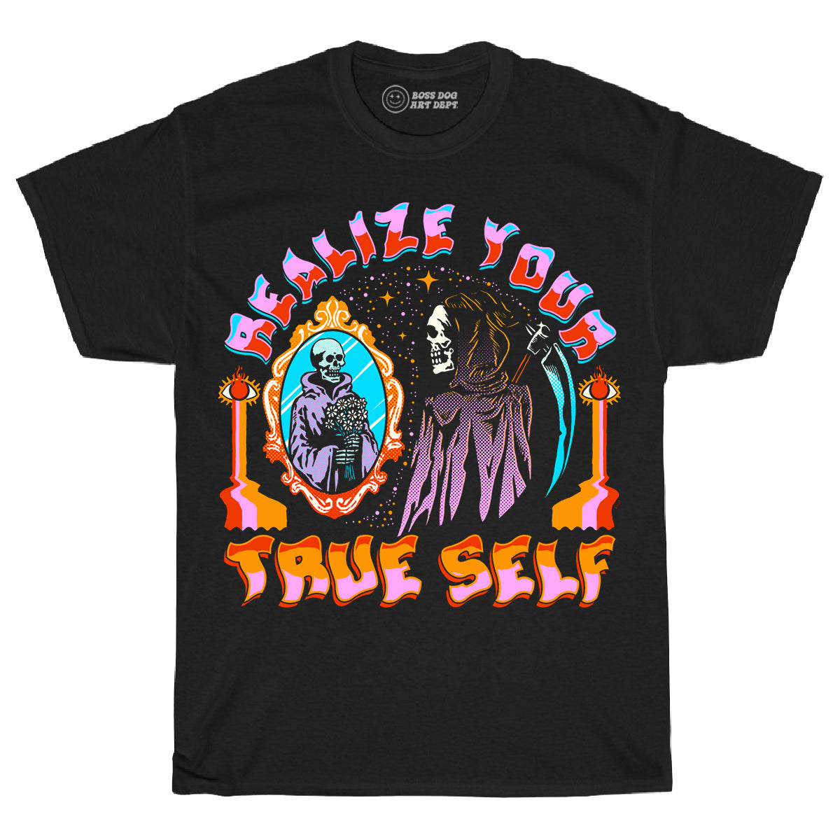 Realize Your True Self Black Tee