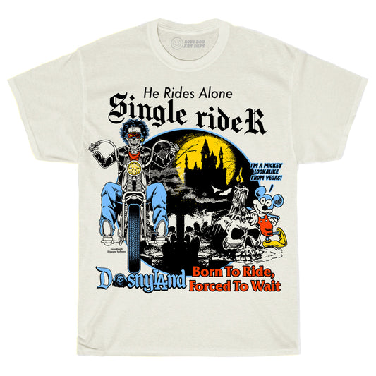 Toddler Single Rider White Tee