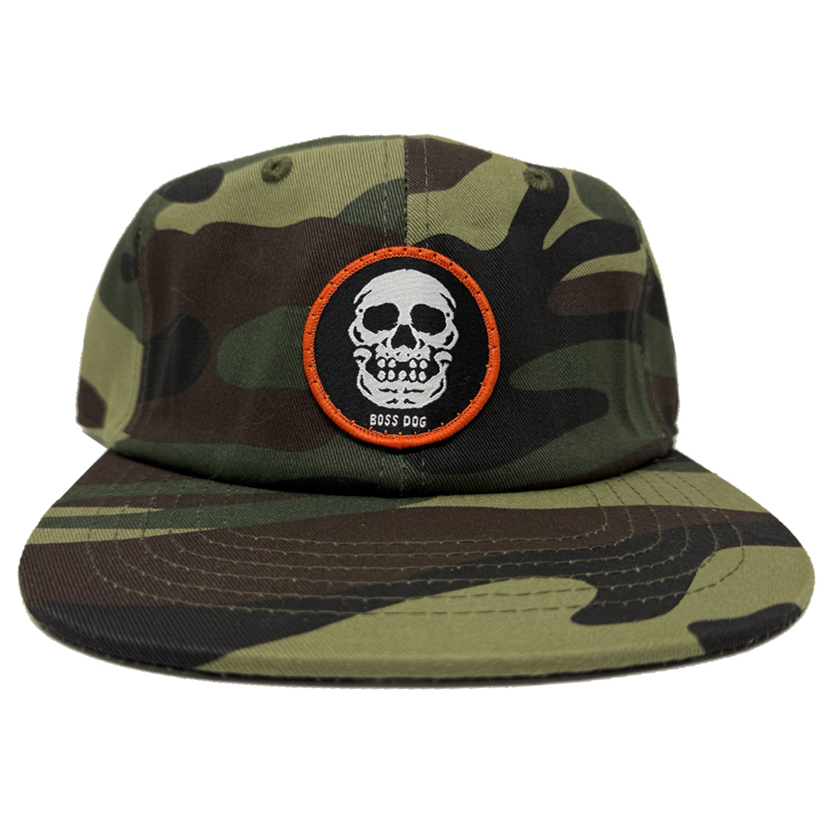 Skull Logo Camo Six Panel