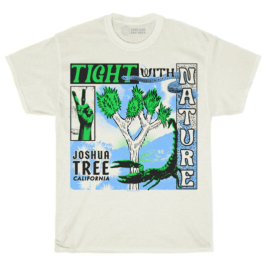 Toddler Tight With Nature White Tee