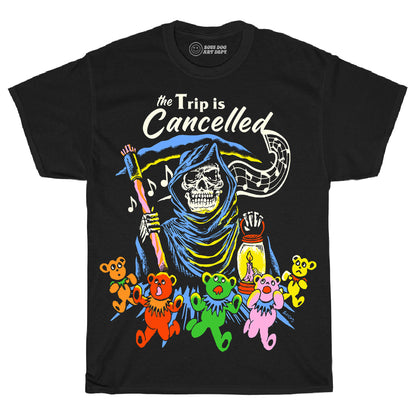 Toddler Cancelled Trip Black Tee