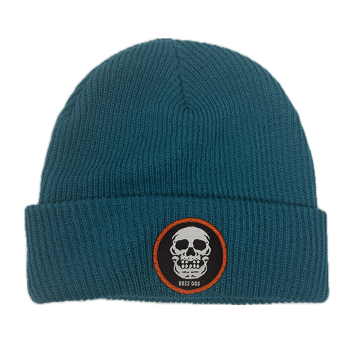 Skull Logo Turquoise Beanie