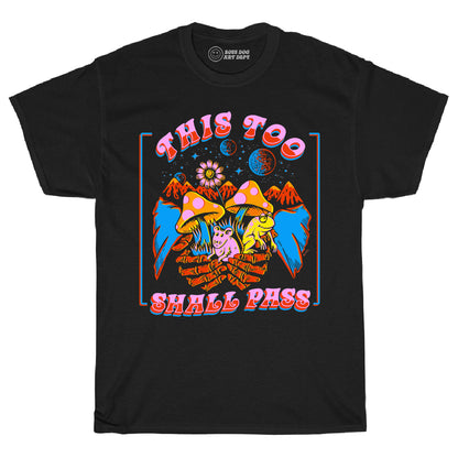 This Too Shall Pass Black Tee