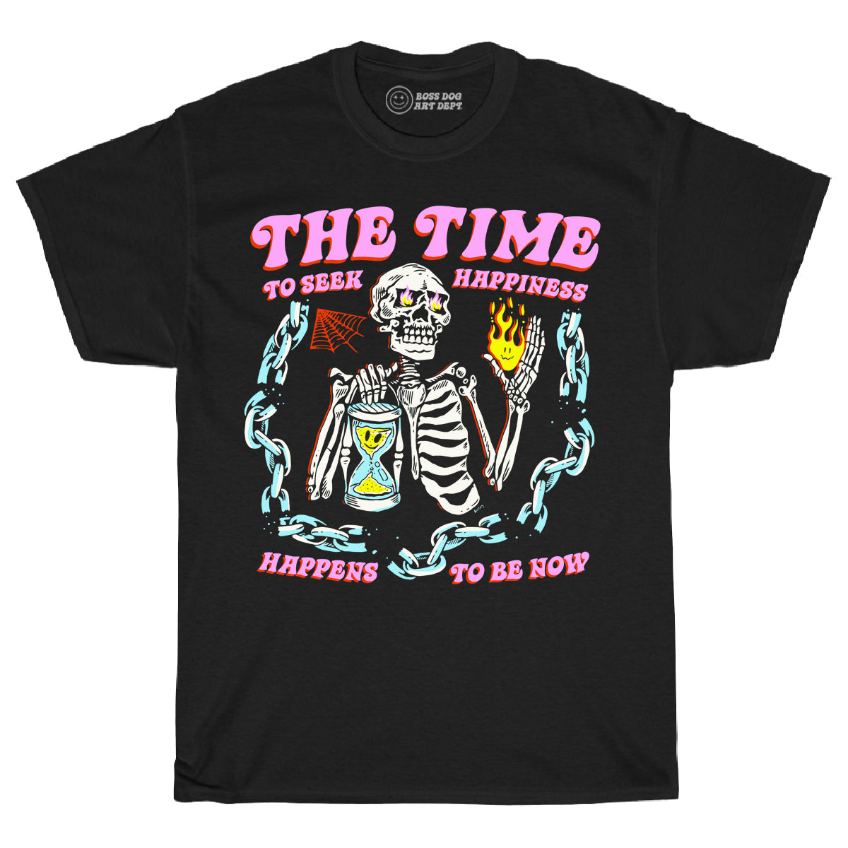 Youth The Time To Seek Happiness Black Tee