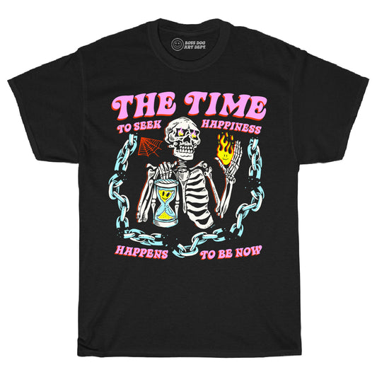 Youth The Time To Seek Happiness Black Tee