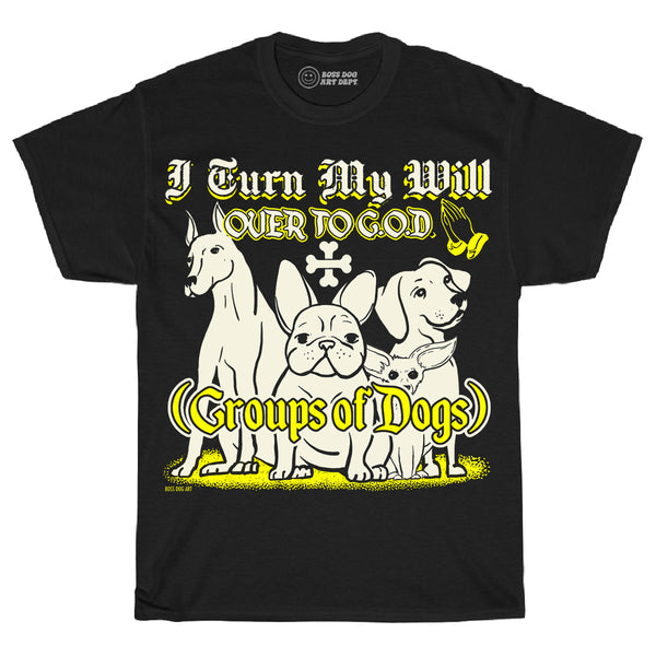 Will To G.O.D. Tee Black