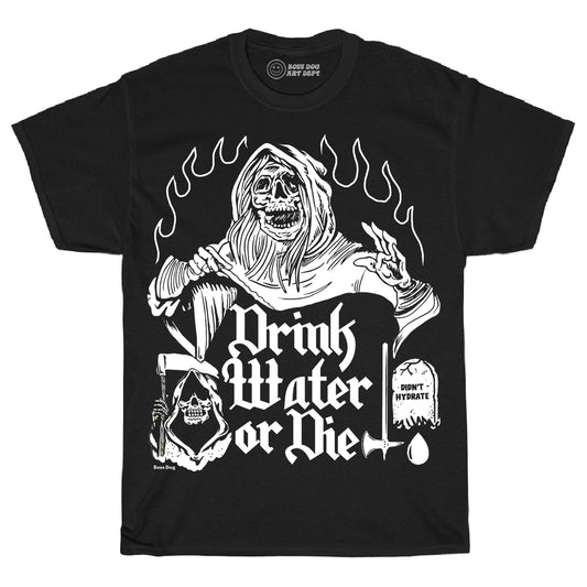 Infant Drink Water Black Tee