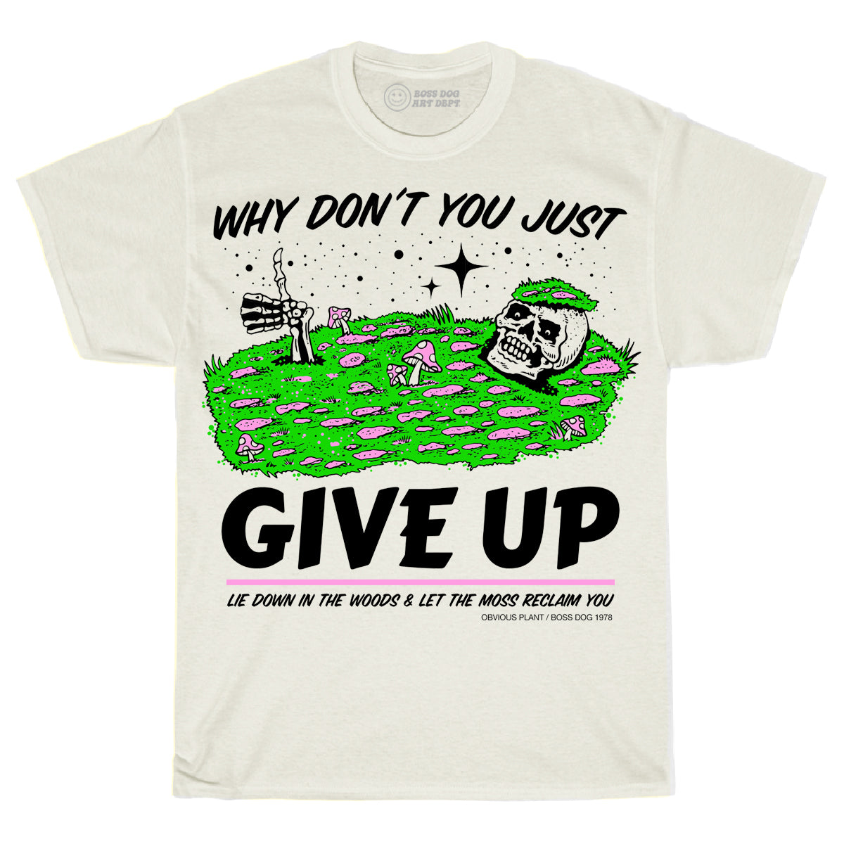 Give Up Off White Tee