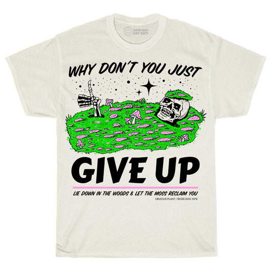 Give Up Off White Tee