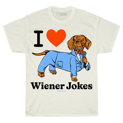 Toddler Wiener Jokes White Tee